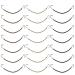 EUPSIIU 21 Elastic Hook Hair Tie Ponytail Hooks Hair Clips Bungee Hair Ties Rubber Bands with Hooks Hair Bungee Cords Ponytail Holders Hair Accessories for All Hair Types (Multicolor)