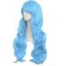 MapofBeauty 28 Charming Women Side Bangs Long Curly Synthetic Wig - Sky Blue - Buy Online on GoSupps.com
