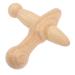 Biudeco foot massage device Massage device made of Thai wood Self-massage hook tube trigger point massage device made of wood massage tab made of wood neck massage tab wooden body scroll wheel