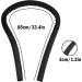 Flexible Heatless Curling Rod Headband for Rollers - No Heat Soft Silk Curlers for Long & Medium Hair - DIY Hair Styling Tool in Black - Buy Online on GoSupps.com