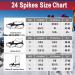 Ice Klampen Crampons - 24 Teeth Stainless Steel Spikes for Winter Walking & Mountaineering - XL Orange Anti-Slide Shoe Claws - Buy Online on GoSupps.com