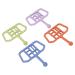Alomejor 4 pieces silicone baby bite ring toys infant tahnzahn relief sooth