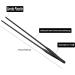Wzong Pack of 2 Aquarium Tweezers Extra Long Stainless Steel Straight and Curved Tweezers Long Feeding Tongs for Aquascape Tools for Aquarium Systems 10.6 Inches (27 cm) Black - Buy Online on GoSupps.com