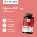 Be Healthy Group doo LLysine Hydrochloride Form 1000 mg per Daily Dose With Zinc 400 Vegetable Capsules Essential Amino Acid Without Additives 6month supply - Buy Online on GoSupps.com