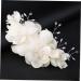 DOITOOL Decorative Hair Combs Crystal Flower Hair Comb Bridal Headpiece Hair Headgear Headband Diamond Headgear Bridal Hair Comb Tiara Korean Version Bride White Decorate - Buy Online on GoSupps.com