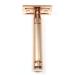 Premium Rose Gold Double Edge Safety Razor with Barley Effect Handle & Complimentary Feather Blade - International Shipping Available - Buy Online on GoSupps.com