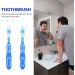 Beaupretty 6Pcs Tiny Toothbrush Set - Soft Short Handled Oral Cleaning Brushes with Thumbprint Handle | Ideal for Travel & Daily Use - Buy Online on GoSupps.com