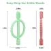 Buy BPA-Free Baby Biting Toys - 2 Pack Silicone Teething Rings for Kids Gum Massage - Bright Green & Caramel - Buy Online on GoSupps.com