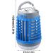 Mosquitoes Killers Lamp Camping Buggs Zapper Solar & USB Powered Electric Fly Killers Mosquitoes Killers Lantern Outdoor Mosquitoes Lamp for Home Camping Garden - Buy Online on GoSupps.com