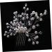 Beaupretty Hair Comb Tiara Bridal Headpiece Wedding Hair Combs Bride White Accessories Pearl Headdress Accessories - Buy Online on GoSupps.com