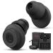 debedb E10 Noise Reduction Earplugs or Conversation  Noise Reduction with Clear Speech   Social Gatherings  Noise Sensitivity & Parenting& Flights (Black) E10-Black