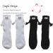 Hand in Hand Couple Socks | Magnetic 3D Doll Design | 2 Pairs White Mid-Tube Socks - Buy Online on GoSupps.com