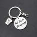 POTIY Funny Dentist Gift | Dental Hygienist Keychain - Go Floss Yourself Jewelry - Buy Online on GoSupps.com