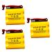 3 Pack BNP3700B S/L 026-148 3.6v 700mah Ni-Cd Battery Replacement CUSTOM-93 026148 LPX70RWH CUSTOM-235 BGN800-3DWP-41REC LPX70RWH NNYXSB NIC0553 ANIC0553 41B020AD13301 BNP3700B