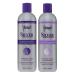 Jhirmack Silver Brightening Purple Shampoo and Conditioner Set for all types of silver, grey, and blonde hair