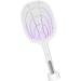 Electric Fly Swatter Racket Powerful Swatter 2 in 1 Electric Fly Killer Rechargeable Killer Lamp Portable Fly Killer Lamp for Indoor and Outdoor (White) - Buy Online on GoSupps.com