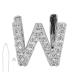 Hip Hop Fake Teeth Halloween False Teeth Plated English Letter U V W Teeth Single Hip Hop Teeth Initial Letters Teeth Halloween Dentures Ornaments Accessories (Silver) W Silver