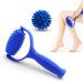 Laqwynkb massage roller massage ball 2 -Set hedgehog ball set Spiked massage ball hard massage balls with knobs for back legs feet hands arms shoulders sore muscles