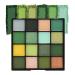 AMY'S DIARY Green Eyeshadow Palette Green Glitter Makeup Forest Green Yellow 16 Colors Matte Glitter Eyeshadow Long Lasting Colorful Eye Shadow Plattet for Christmas Women Girls K1