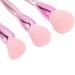 Beauty Brush Set - Soft Skin-Friendly Cosmetics Brushes with Exact Color Rendering & Storage Bag | Ideal for Salons - Pink - Buy Online on GoSupps.com