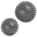 Aircover massage ball set 2 -person hedgehog ball hard.Fitness knobs ball for foot hand back muscle massage tool for plantar fasciitis.Trigger point massage balls gymnastics ball (gray 7cm/9cm)