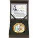 CARMANI Gold Plated Bronze Pocket Mirror - Compact Travel Mirror with Mucha Winter Painting - Buy Online on GoSupps.com