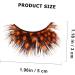 2 Pairs False Eyelashes Fake Eyelashe Spotted False Eyelashes False Eye Lashes Orange Party Lashes Costume Lashes Nativity Costumes Synthetic Eye Lashes Halloween Extend 5x3cm Orange - Buy Online on GoSupps.com