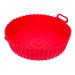 KICHOUSE Air Fryer Pan Silicone Baking Pans Fryer Basket with Handle Convenient Silicone Pot Potholder Fried