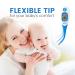 Digital Thermometer for Adults & Kids - Fast & Accurate Fever Reading for Oral, Armpit & Rectal Use - Flexible Tip & Waterproof - Large LCD Display - Ideal for Home Use - Termometro - Buy Online on GoSupps.com