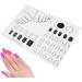 Nail Training Mat | Manicure Protector Mat for Nail Practice Nail Polish Coloring Practice Professional Nail Manicure Tools for Acrylic Fingernails White - Buy Online on GoSupps.com