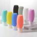 Leakage-Safe Silicone Travel Bottles Set - 4pcs 90ml Refillable Containers & Storage Bag for Easy Travel - Buy Online on GoSupps.com