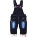 KidsCool Space Baby Denim Overalls | 3D Cute Cartoon Knitted Jean Dungarees 6-12 Months Blue-6033 - Buy Online on GoSupps.com