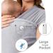 Baby Sling Wrap with Large Front Pocket - Naturally Soft Baby Wrap Carrier - Cotton Baby Sling Carrier from Birth - Baby Sling Newborn to Toddler Carrier - The Pocket Wrap by Trekki (Black) - Buy Online on GoSupps.com