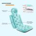 Ergonomic Full Body Bath Pillow with 10 Powerful Suction Cups - Neck and Back Support - Blue with Suction for Shower, Tub, Jacuzzi - Buy Online on GoSupps.com
