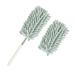 FCSHFC Chenille Duster with Extension Pole Handle Bendable Dusters for Cleaning Furniture Reusable Feather Duster for Fan Car Computer(Green)