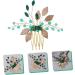 MUSISALY Rhinestone Tuck Comb Hair Accessories for Women Wedding Rhinestone Hair Accessories Bridal Hair Accessories Wedding Hair Accessories for Bride Leaf Hair Accessories Leaf Hair Comb - Buy Online on GoSupps.com