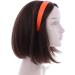 Orange 1 Inch Wide Leather Like Headband Solid Hair band for Women and Girls by Motique Accessories - Buy Online on GoSupps.com