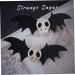 Dark Gothic Skull Bat Hair clips Edge clip Hairpin Fit For Cosplay Party Hallowmas 1 Pair Halloween Decoration - Buy Online on GoSupps.com