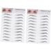 Angoily 4 Pcs 3d Eyebrow Stickers Nail Rings Cute Hair Rope Double Ball Eyebrow Tool 6 Proof Template ze008x2pcs Blackx2pcs - Buy Online on GoSupps.com