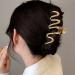 KuuGuu 4 PCS Large Gold Hair Claw Clip Set | Non-Slip Metal Hair Clips | Strong Hold Jaw Clamp | Cute Hair Accessories - Buy Online on GoSupps.com