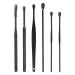 Portable Earwax Removal Set - U Shape & Spiral Ear Spoon Cleaner Tools (Black) - Buy Online on GoSupps.com