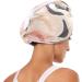 Super Absorbent Pink Beige Grey Hair Towels - Quick Drying Turbans 2 Pack for Women & Girls - Buy Online on GoSupps.com