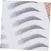 Housoutil 2pcs 3d Eyebrow Stickers 3d Brow Stickers Eyebrow Stencils Artificial Eyebrow Miss Suite Make up - Buy Online on GoSupps.com