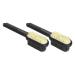 Double-Sided Shoe Cleaning Brush Set - Long Handle Space-Saving Design Ultra-Fine Fiber Bristles for Leather Care & Stain Removal - 2 Piece - Buy Online on GoSupps.com
