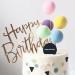 CiCy 24 Piece Colorful Balloon Cake Topper Clay Balloon Cake Picks Round Shape Balloons Dessert Cupcake Topper for Birthday Wedding Party Cake Decoration - Buy Online on GoSupps.com