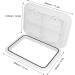 Deck Access Hatch for Marine Boat | 17-1/4" x 12-3/8" Inspection Cover with Lock | White | International Shipping Available - Buy Online on GoSupps.com