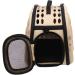 Yimidear Breathable Folding Outdoor Pet bag for Dog Cat Comfort Travel Medium Size Pet Carrier (Beige) - Buy Online on GoSupps.com