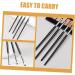 OHPHCALL 8 Pcs Eye Shadow Brush Set Eyeshadow Brush Eye Brush for Eyeliner Makeup Eyeliner Brush Black 16.90X0.40X0.40CMx2pcs Blackx2pcs - Buy Online on GoSupps.com