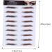 OHPHCALL 4pcs Eyebrow Stickers Lazy Brow Stickers False Eyebrows False Eyebrows Cosmetics Artificial Shaper - Buy Online on GoSupps.com