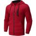 Hanxiulin Men's Training Suits - Premium Cotton Sportswear for Autumn & Winter Jogging - Red 3XL - Buy Online on GoSupps.com